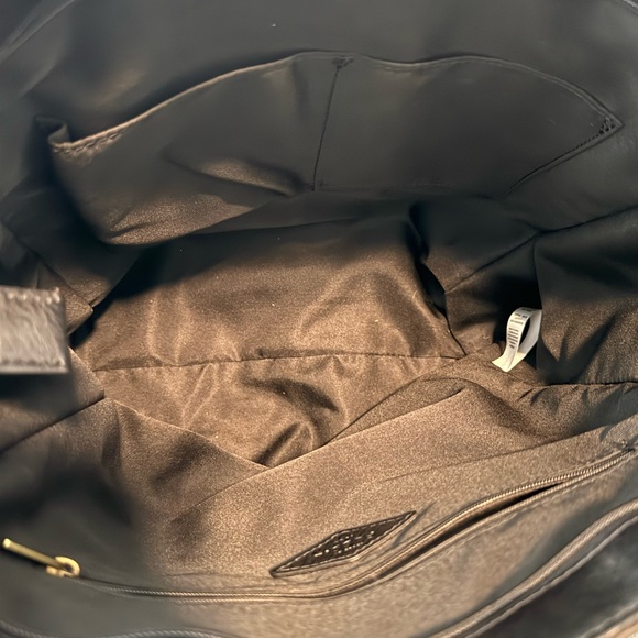 Fossil Black Leather Camilla Convertible Tote - Picture 9 of 10